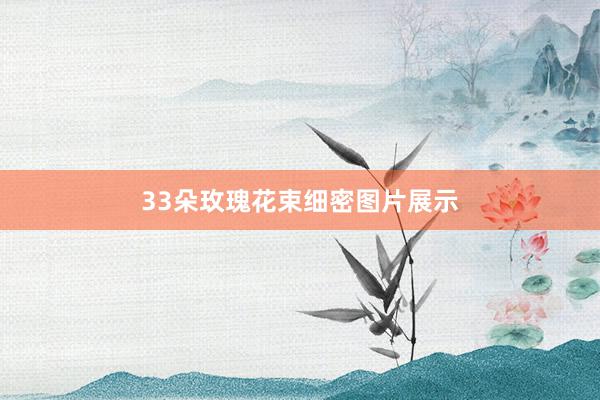 33朵玫瑰花束细密图片展示
